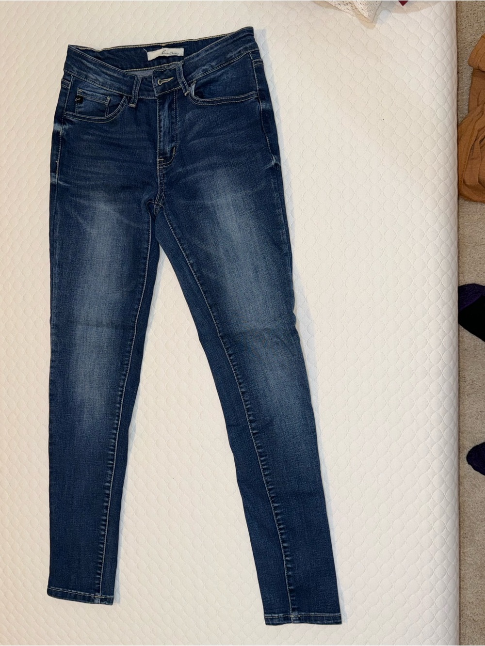KanCan Dark Wash Skinny Jeans - Deep Blue Fade